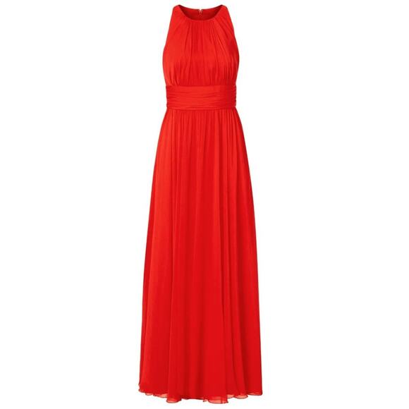 Badgley Mischka Ruby Red Gala Gown in Size 8 - Picture 3 of 3